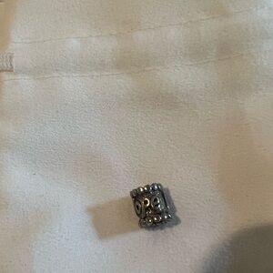 Silver Beaded Charm